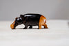 hand carved iron wood hippo