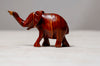 hand carved teak wood elephant