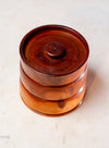 WOODEN JEWELRY/SUGAR BOWL MADE OUT OF MOPANE WOOD