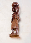 mother and baby wood carving