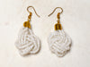 HANDMADE AFRICAN SYTLE FRINGED DANGLE BEAD EARRINGS