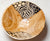 A SET OF SIX (6) ROUND HANDMADE SALAD/FRUIT BOWLS - TEAK/IRON/MUKWA AND OTHER WOODS